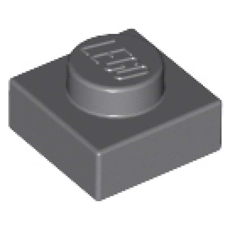 Plaat 1x1 Dark Bluish Gray